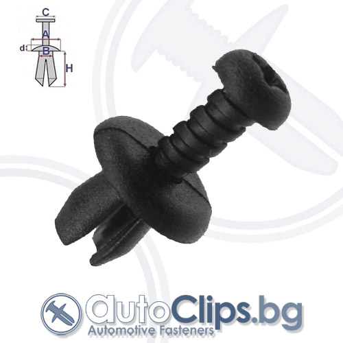 Щипка дюбел за Fiat Doblo 00-09 Щипка дюбел за Fiat Doblo 00-09