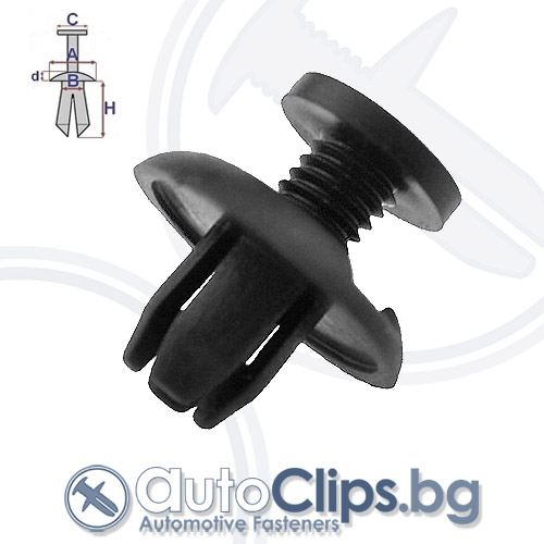 Щипка дюбел за Honda Civic 95-00 Щипка дюбел за Honda Civic 95-00