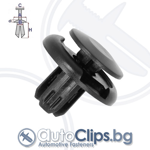 Щипка дюбел за Honda Civic 95-00 Щипка дюбел за Honda Civic 95-00
