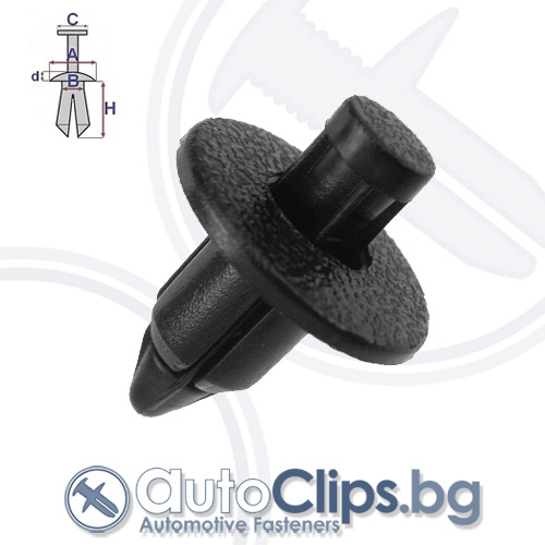 Щипка дюбел за Hyundai Santa Fe 06-12 Щипка дюбел за Hyundai Santa Fe 06-12