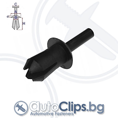Щипка дюбел за VW Sharan 01-10 Щипка дюбел за VW Sharan 01-10