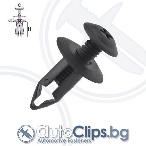 Щипка дюбел за Nissan Note 04-13 Щипка дюбел за Nissan Note 04-13