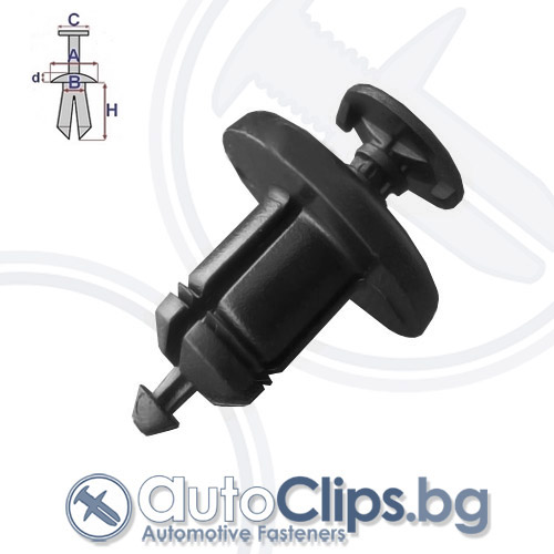 Щипка дюбел за Nissan Note 04-13 Щипка дюбел за Nissan Note 04-13