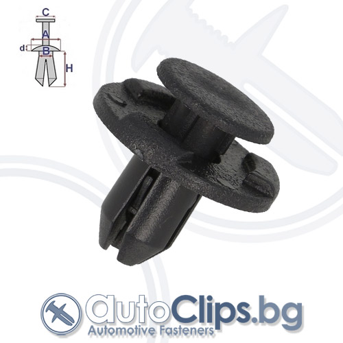 Щипка дюбел за Nissan Qashqai 07-13