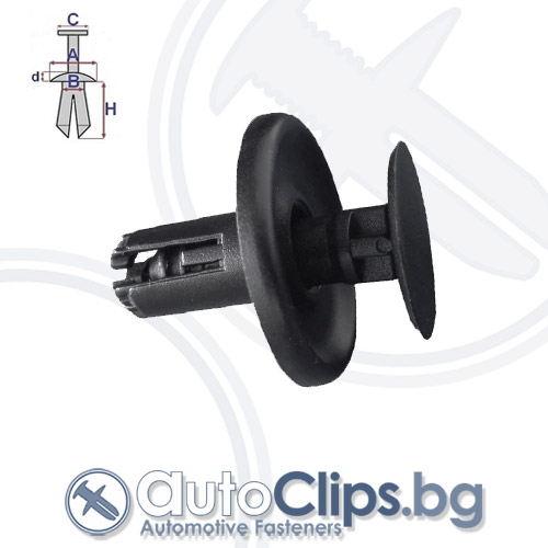 Щипка дюбел за Toyota Yaris 05-11 Щипка дюбел за Toyota Yaris 05-11