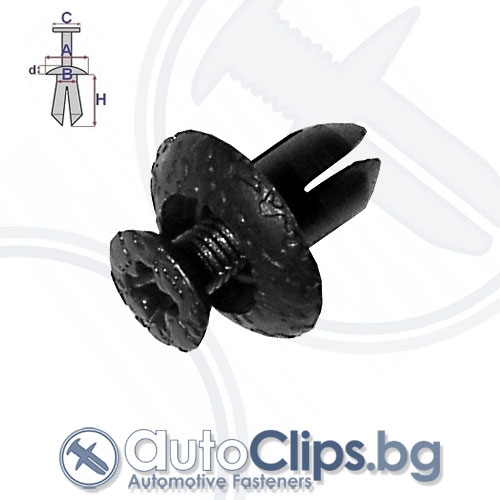 Щипка дюбел за Toyota Yaris 05-11 Щипка дюбел за Toyota Yaris 05-11