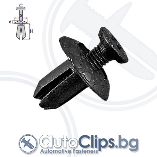 Щипка дюбел за Toyota Yaris 05-11 Щипка дюбел за Toyota Yaris 05-11