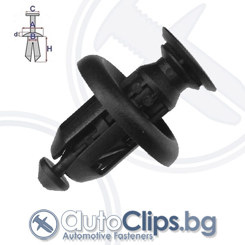 Щипка дюбел за Toyota Yaris 05-11 Щипка дюбел за Toyota Yaris 05-11